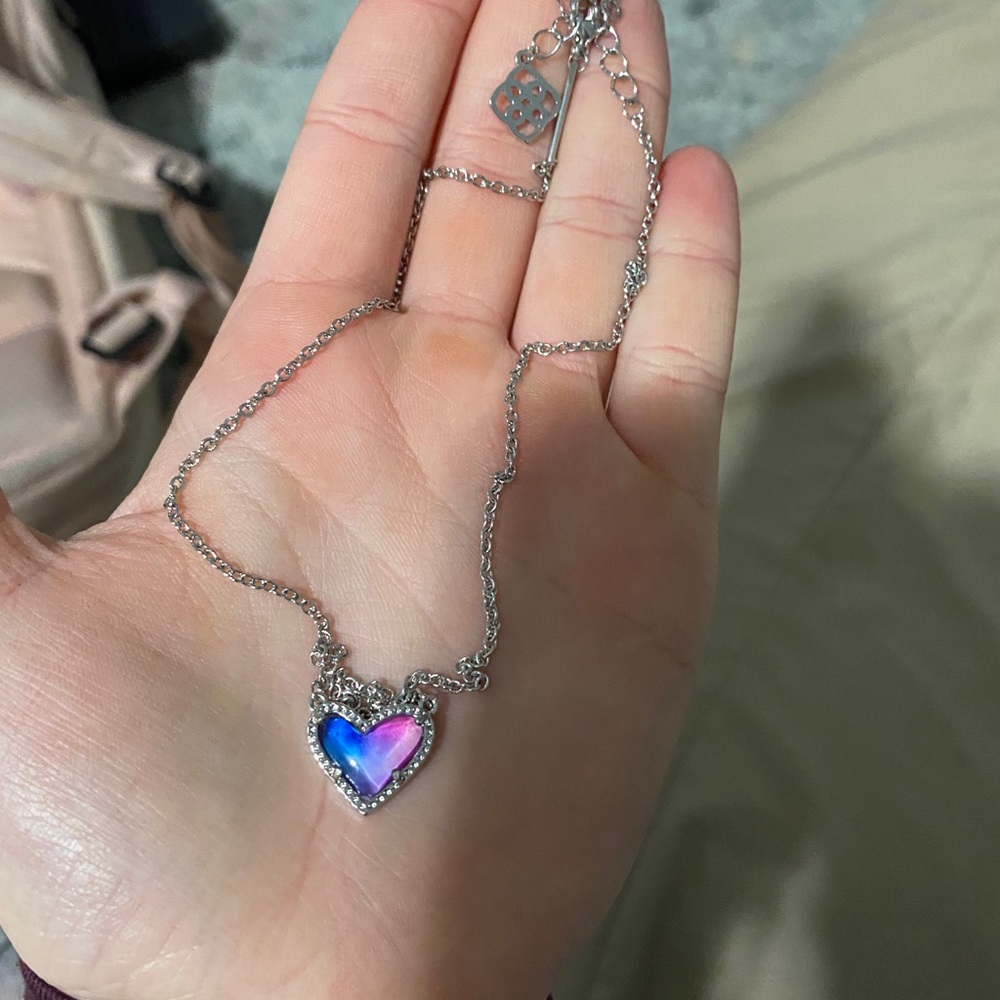 Watercolor illusion necklace